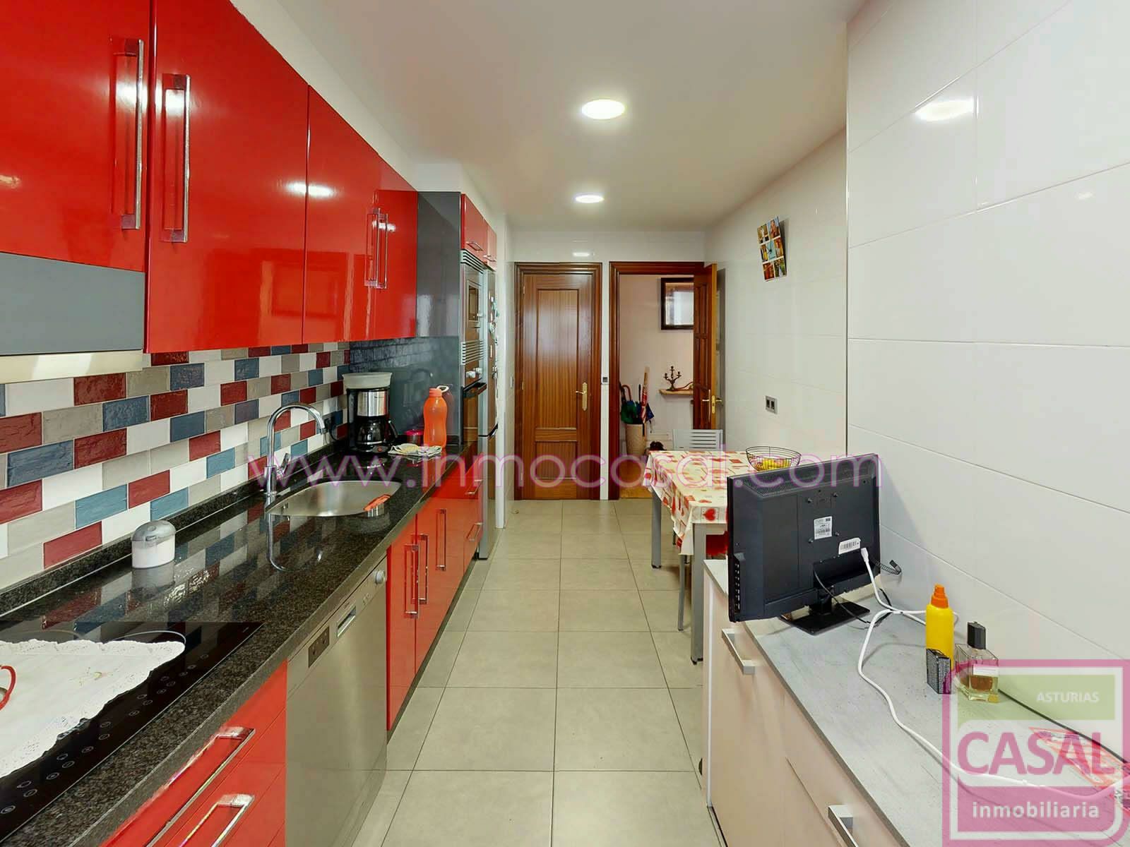 Kitchen of Flat for sale in Langreo  with Heating and Terrace