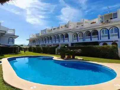 Vista exterior de Dúplex de lloguer en Dénia amb Piscina i Moblat