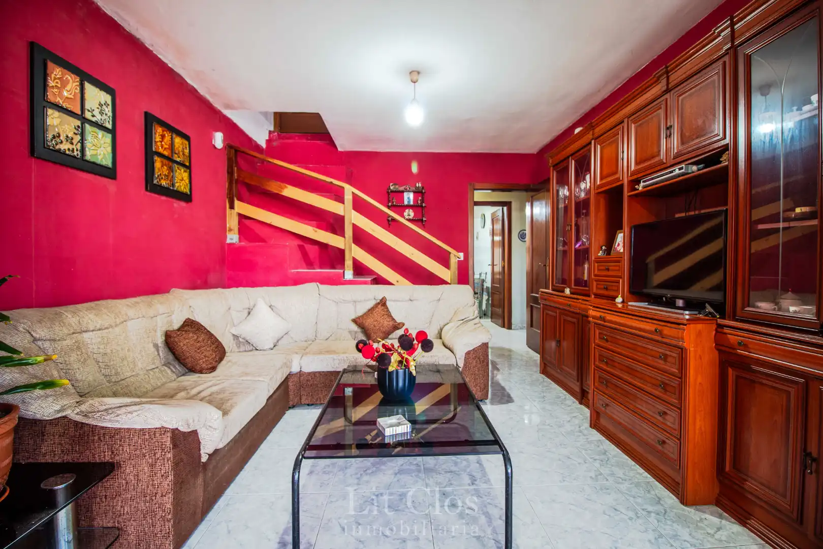 Sala de estar de Casa o chalet en venta en Ponte Caldelas con Jardín privado, Terraza y Amueblado