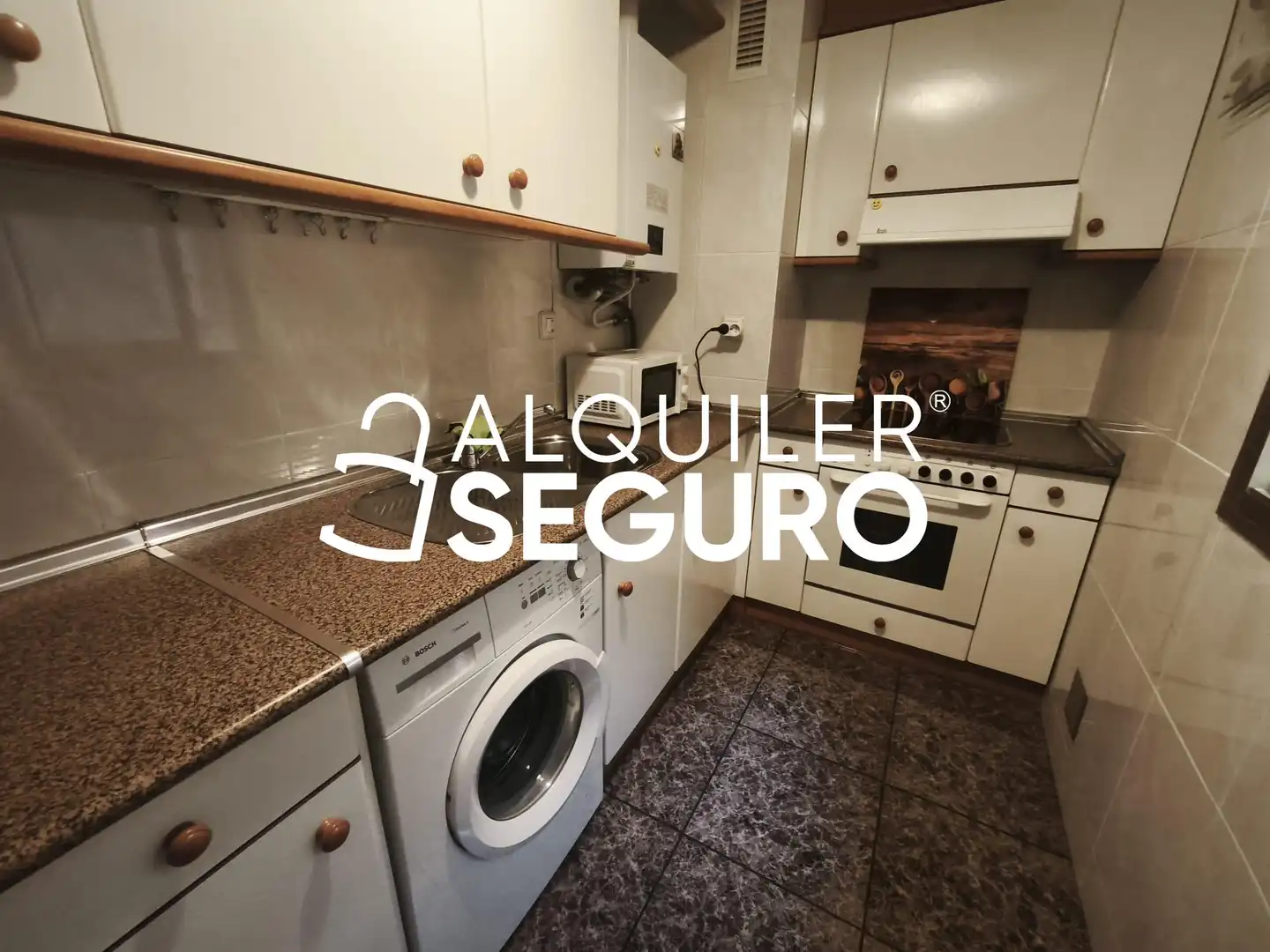 Küche von Wohnung zur Miete in Zaragoza mit Heizung und Möbliert