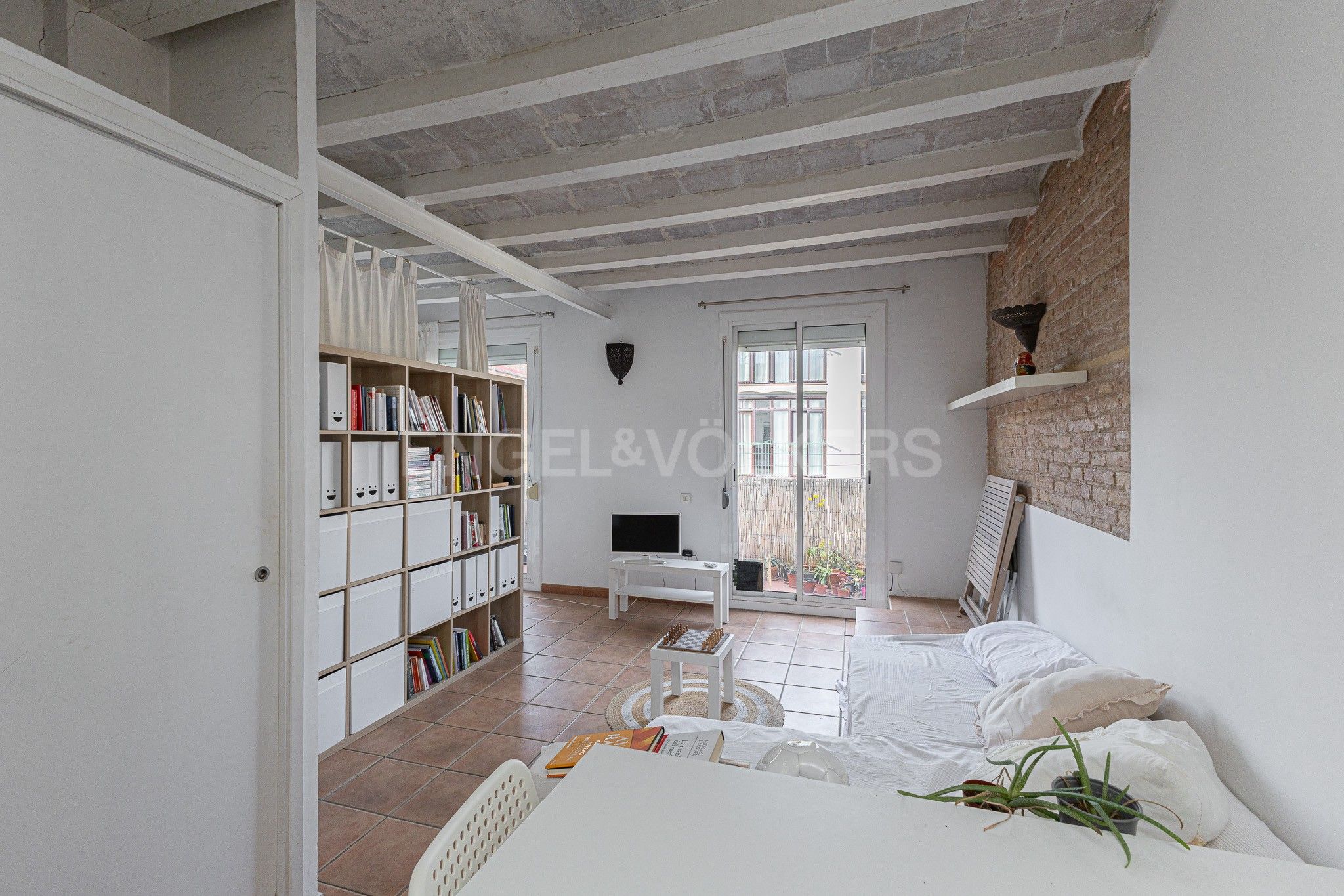 Sala d'estar de Apartament en venda en  Barcelona Capital amb Calefacció i Balcó