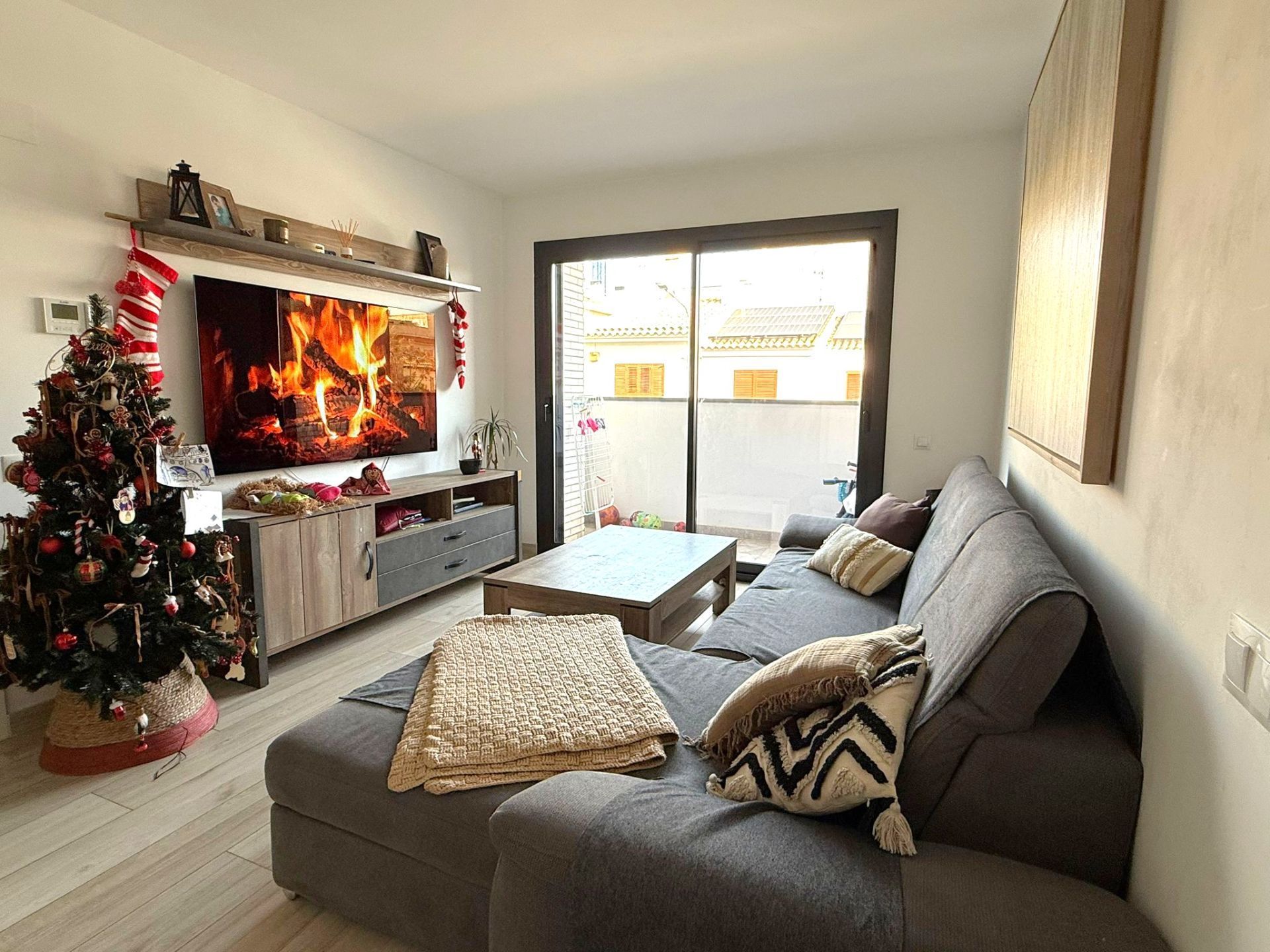 Living room of Flat for sale in Sant Pere de Ribes  with Air Conditioner, Heating and Terrace