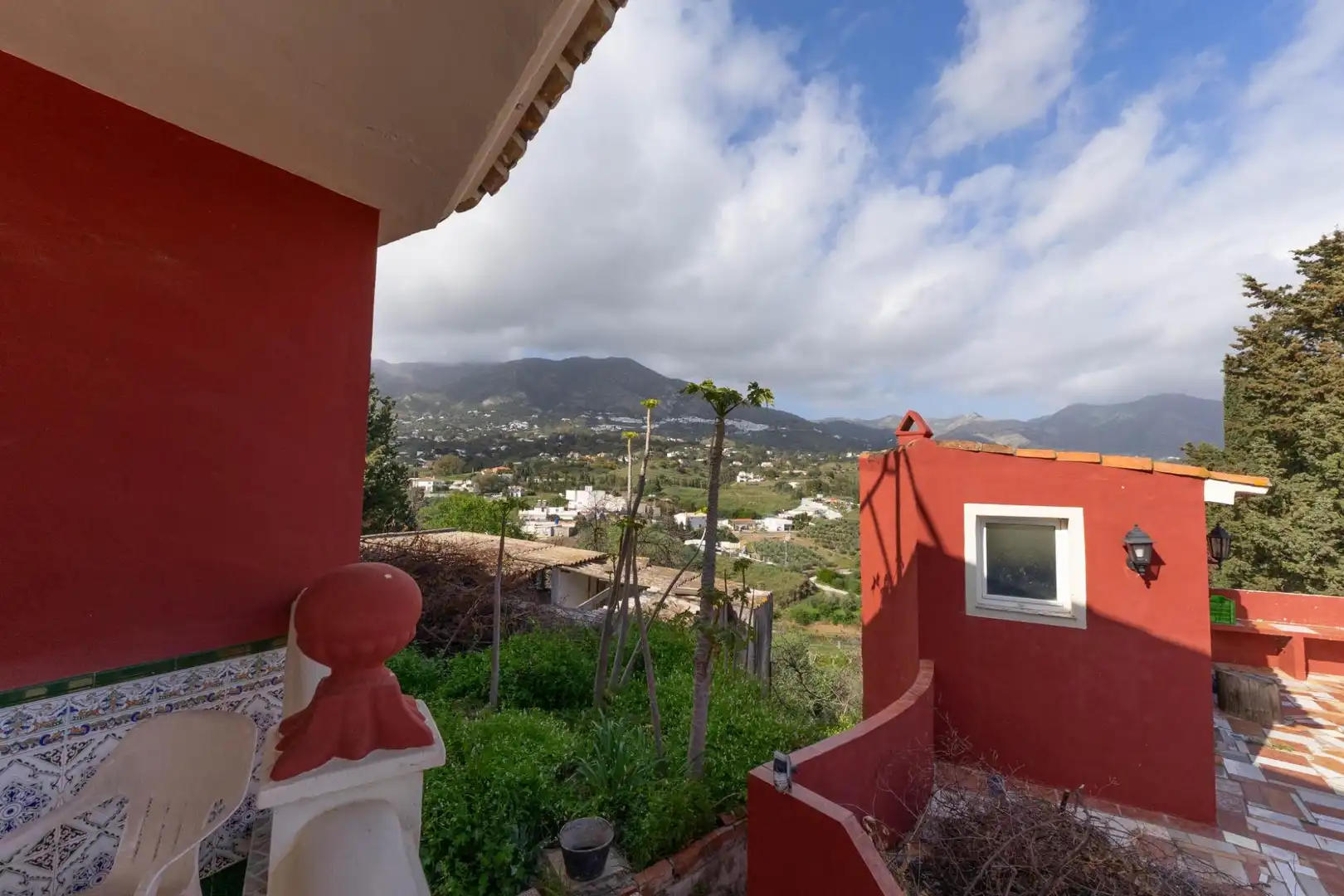 Vista exterior de Finca rústica en venta en Mijas con Aire acondicionado, Jardín privado y Terraza