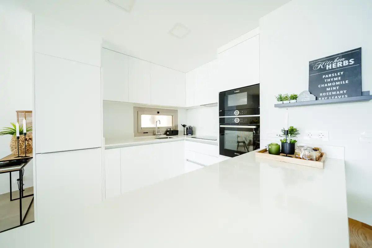 Kitchen of Apartments for sale in Mijas  with Air Conditioner, Terrace and Furnished