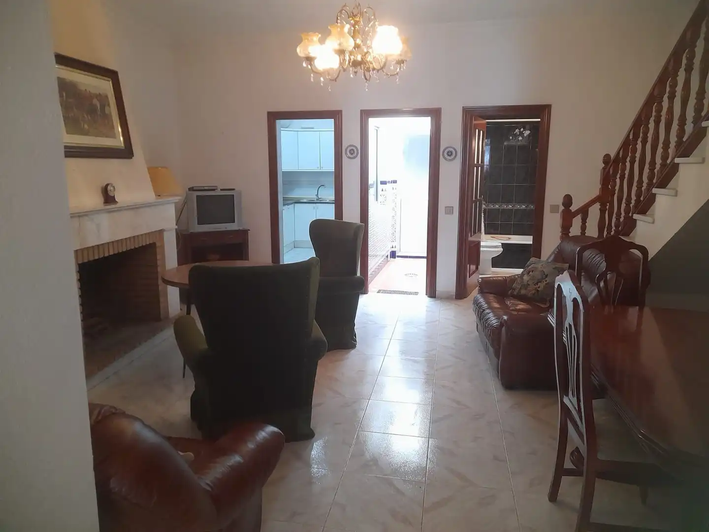 Sala de estar de Casa adosada en venta en Higuera la Real con Terraza y Trastero