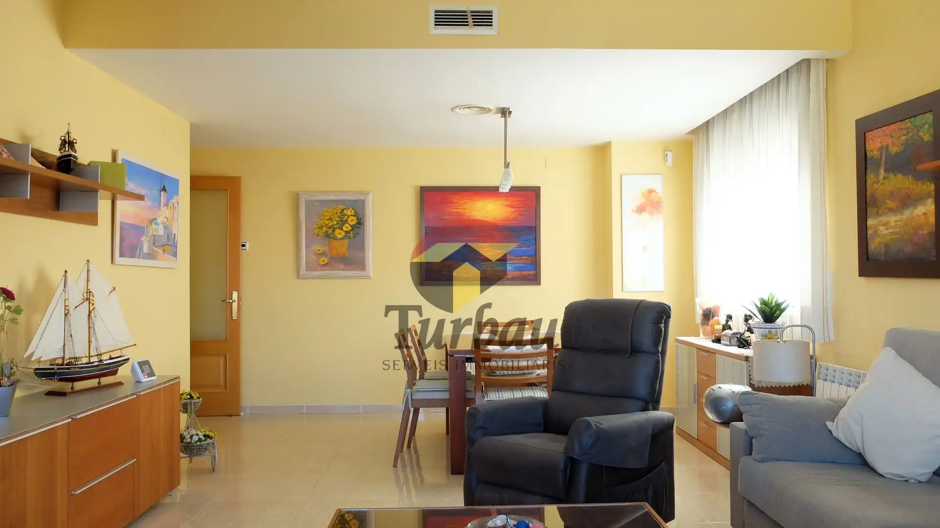 Sala de estar de Piso en venta en Tossa de Mar con Aire acondicionado, Terraza y Amueblado