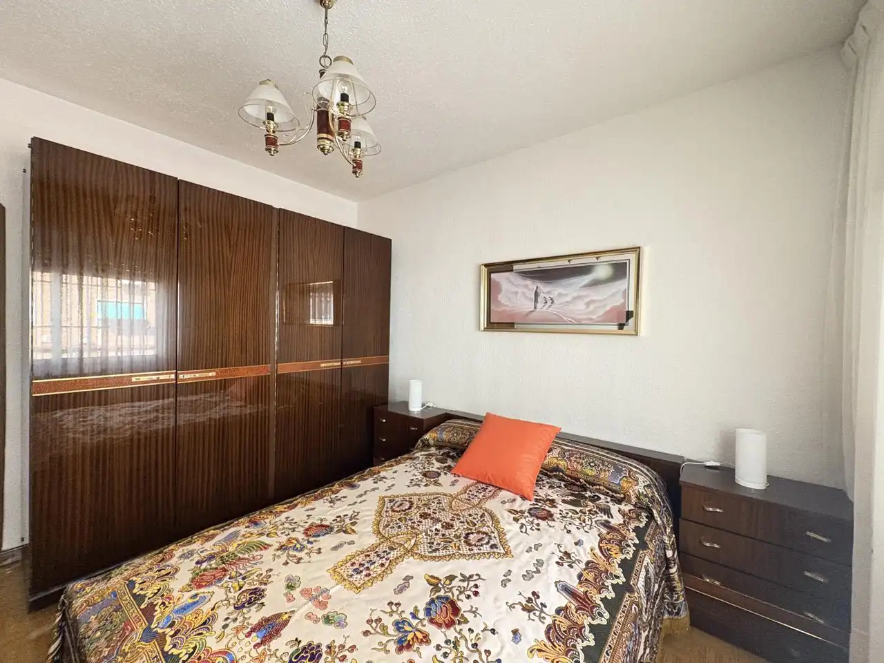 Bedroom of Flat for rent in Madrid  with Heating, Terrace and Furnished