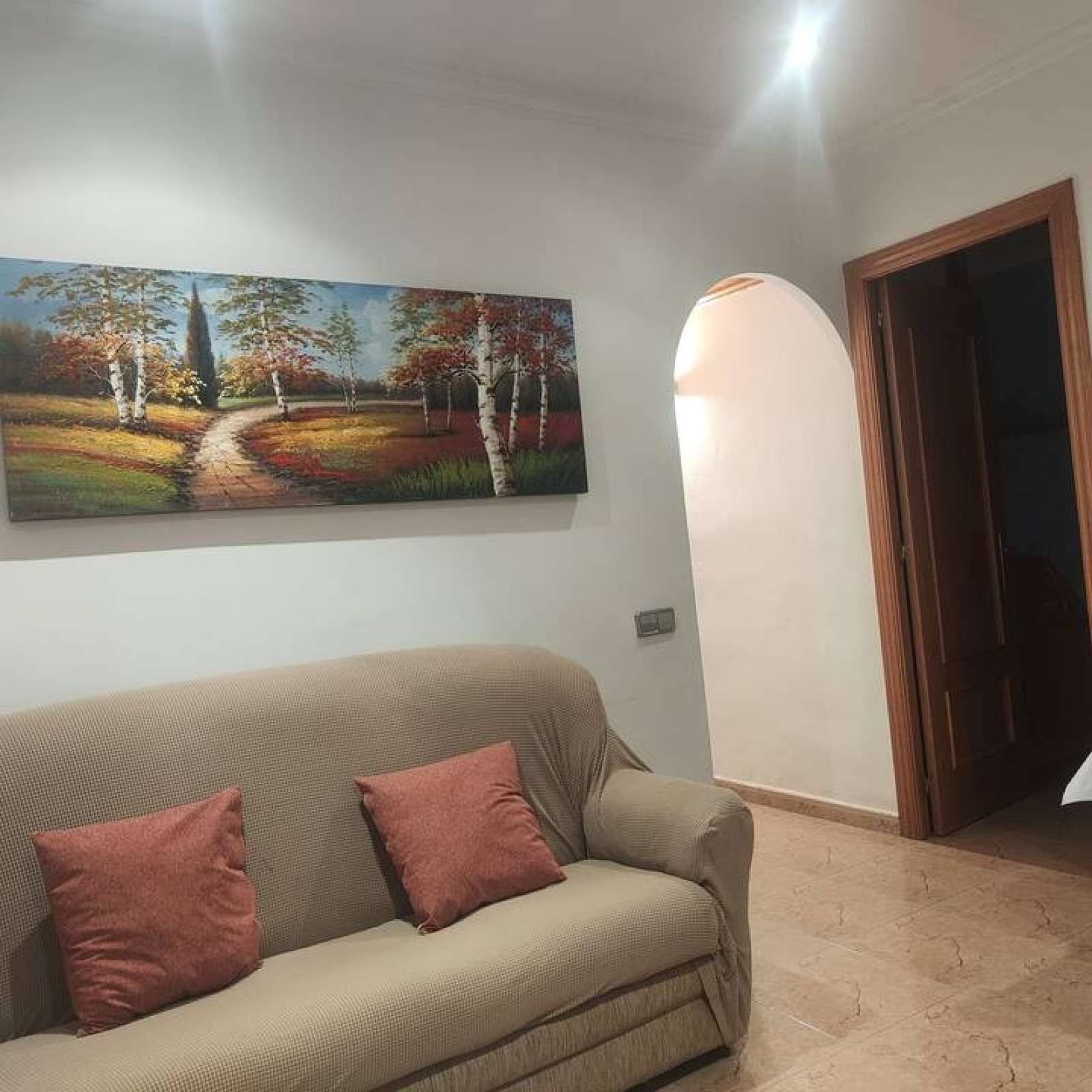 Living room of Apartment to share in L'Hospitalet de Llobregat  with Air Conditioner and Terrace