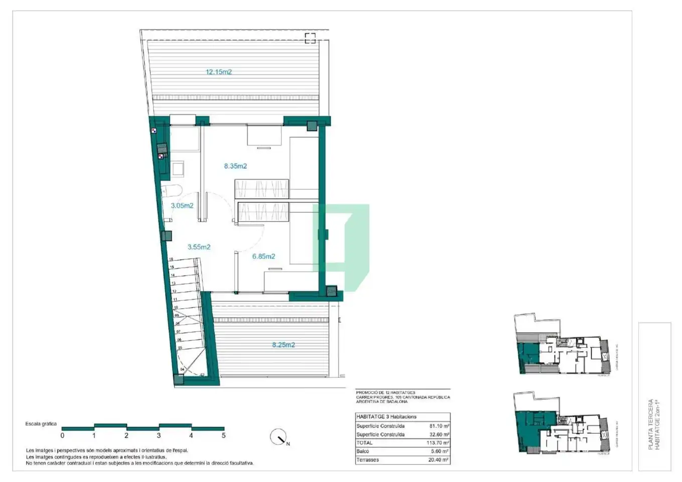 Wohnung zum Verkauf in Badalona mit Balkon