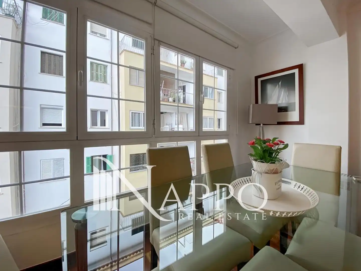 Balcony of Flat for rent in  Palma de Mallorca  with Air Conditioner, Heating and Terrace