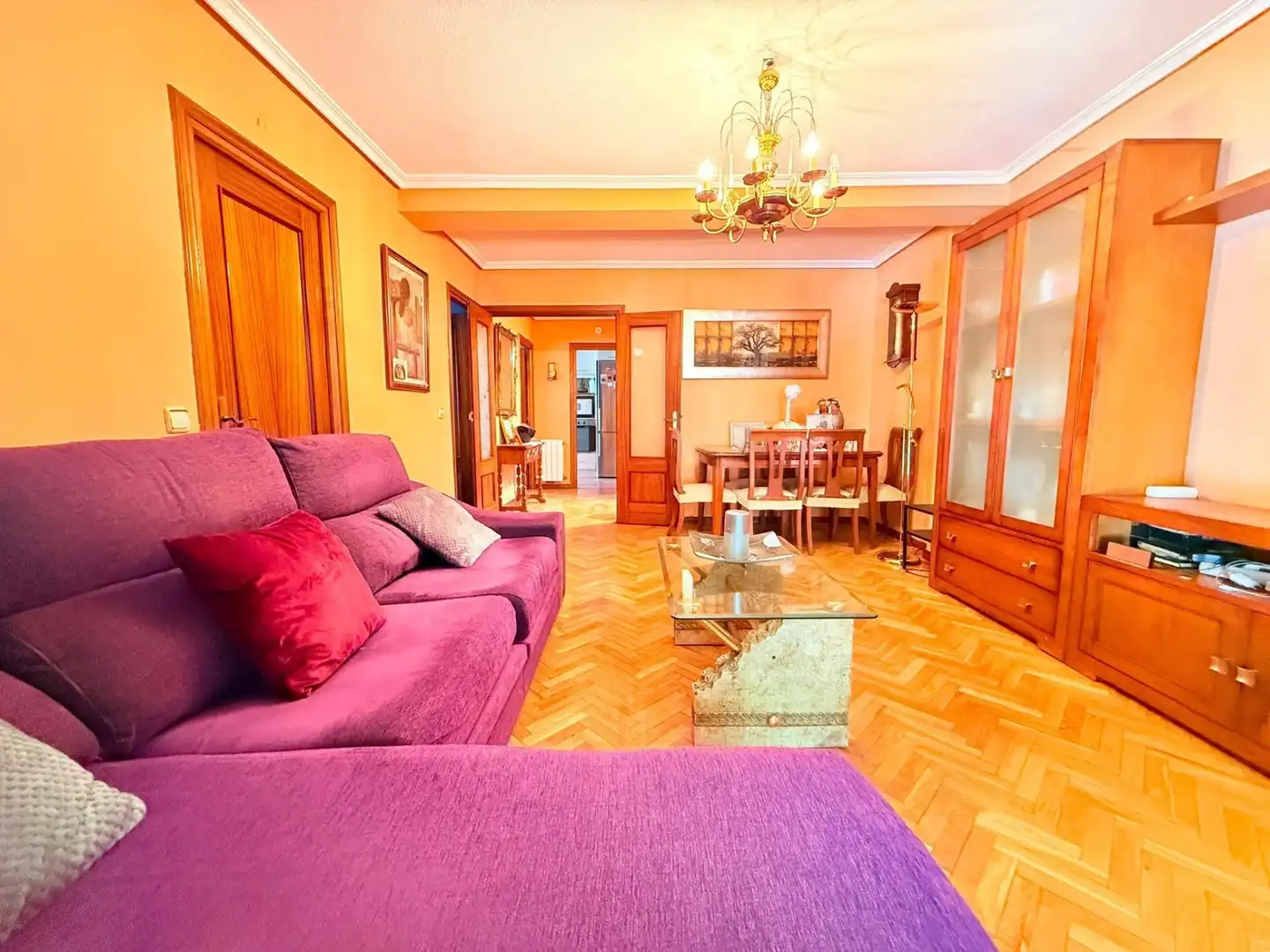 Living room of Flat for sale in Alcorcón  with Air Conditioner, Heating and Parquet flooring