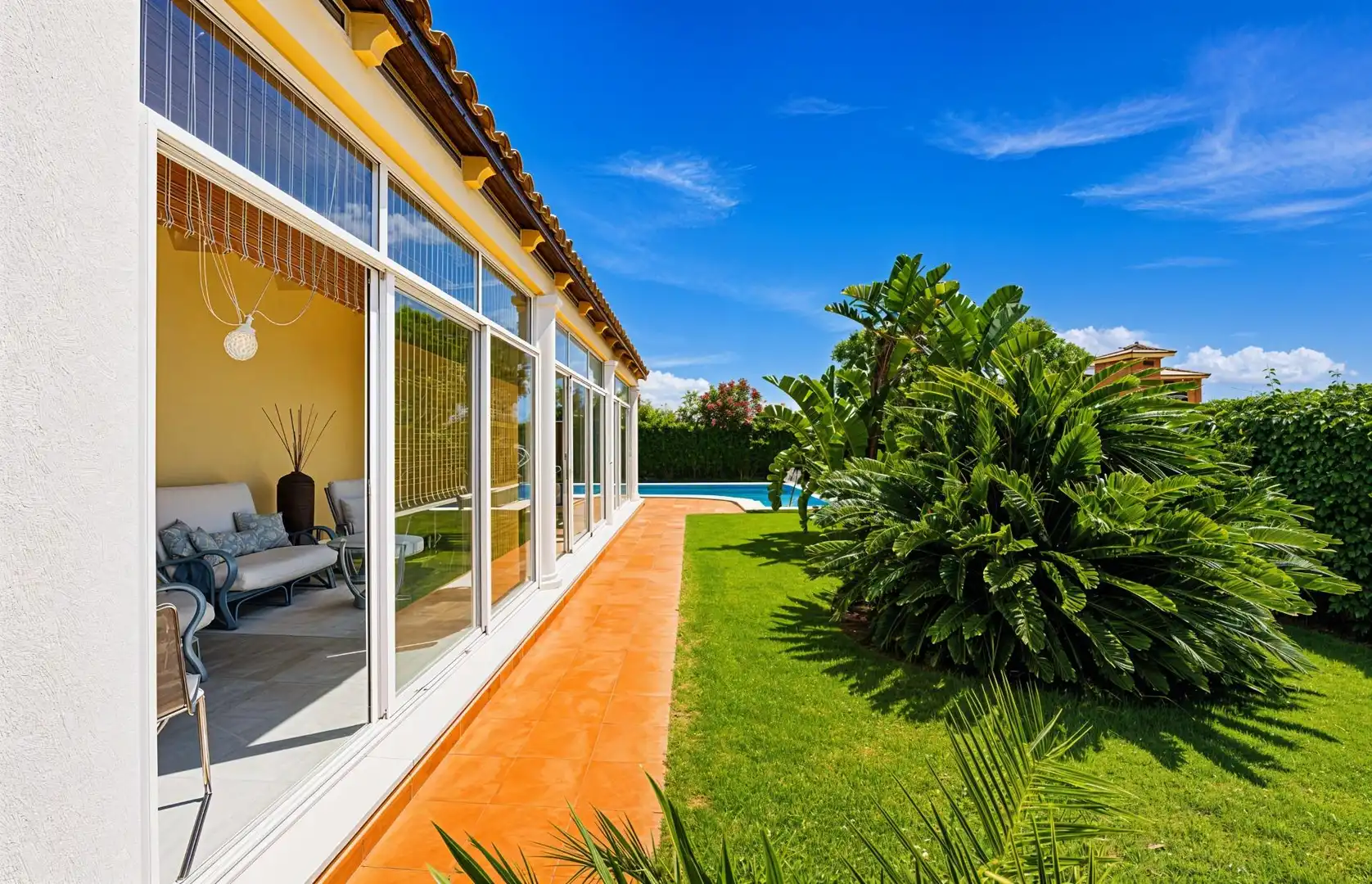 Terrassa de Casa o xalet en venda en Chiclana de la Frontera amb Aire condicionat, Calefacció i Jardí privat
