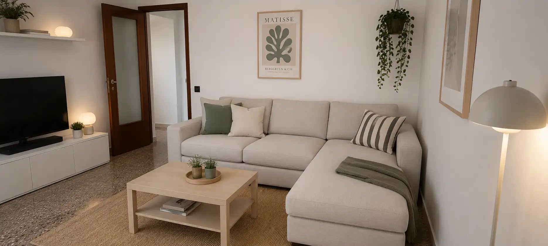 Wohnzimmer von Wohnung zum Verkauf in Barberà del Vallès mit Klimaanlage und Terrasse