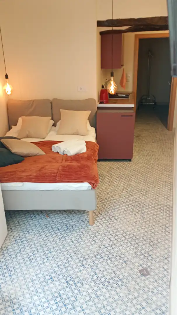 Schlafzimmer von Einfamilien-Reihenhaus zum Verkauf in Calpe / Calp mit Klimaanlage, Terrasse und Abstellraum