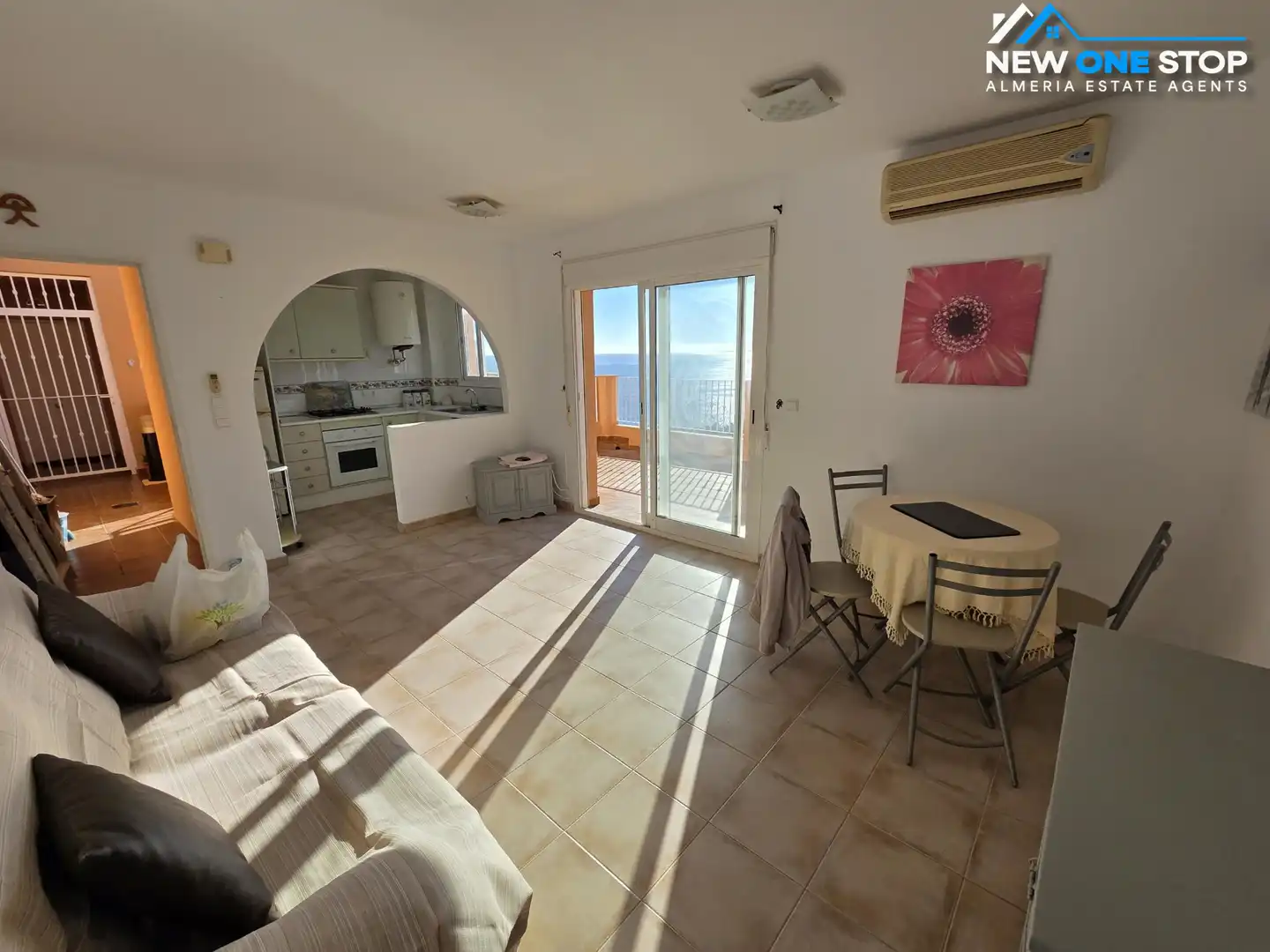 Sala de estar de Ático en venta en Mojácar con Aire acondicionado, Calefacción y Terraza