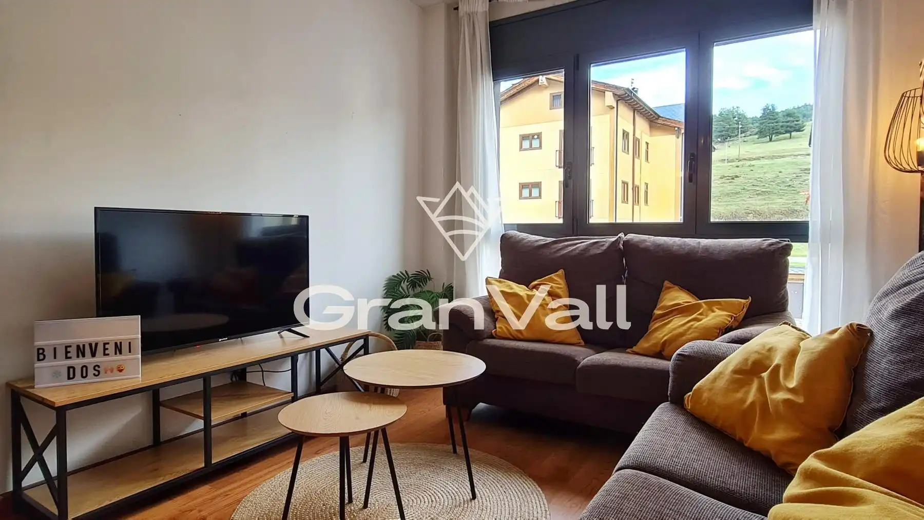 Sala de estar de Apartamento en venta en La Molina