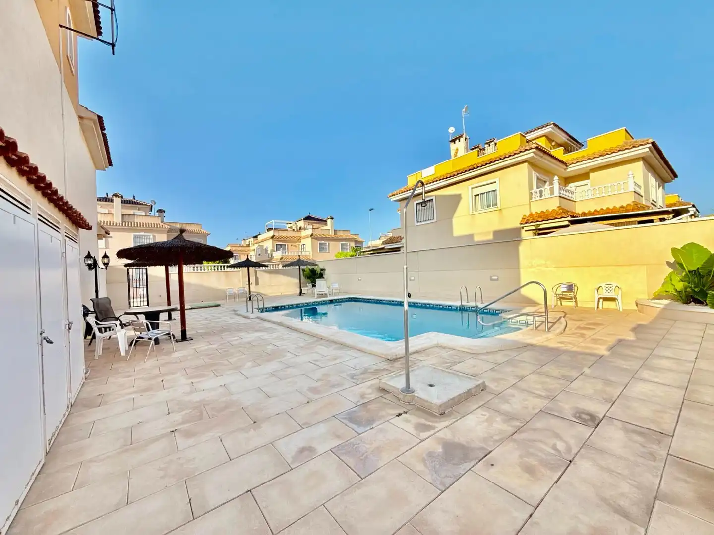 Swimming pool of Detached homes for sale in Pilar de la Horadada  with Air Conditioner, Private garden and Terrace