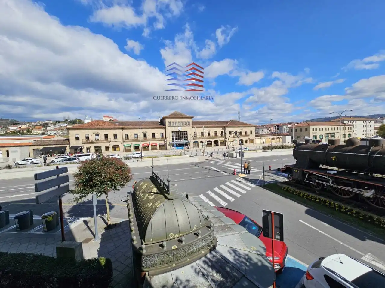 Vista exterior de Piso de alquiler en Ourense Capital  con Calefacción, Amueblado y Balcón