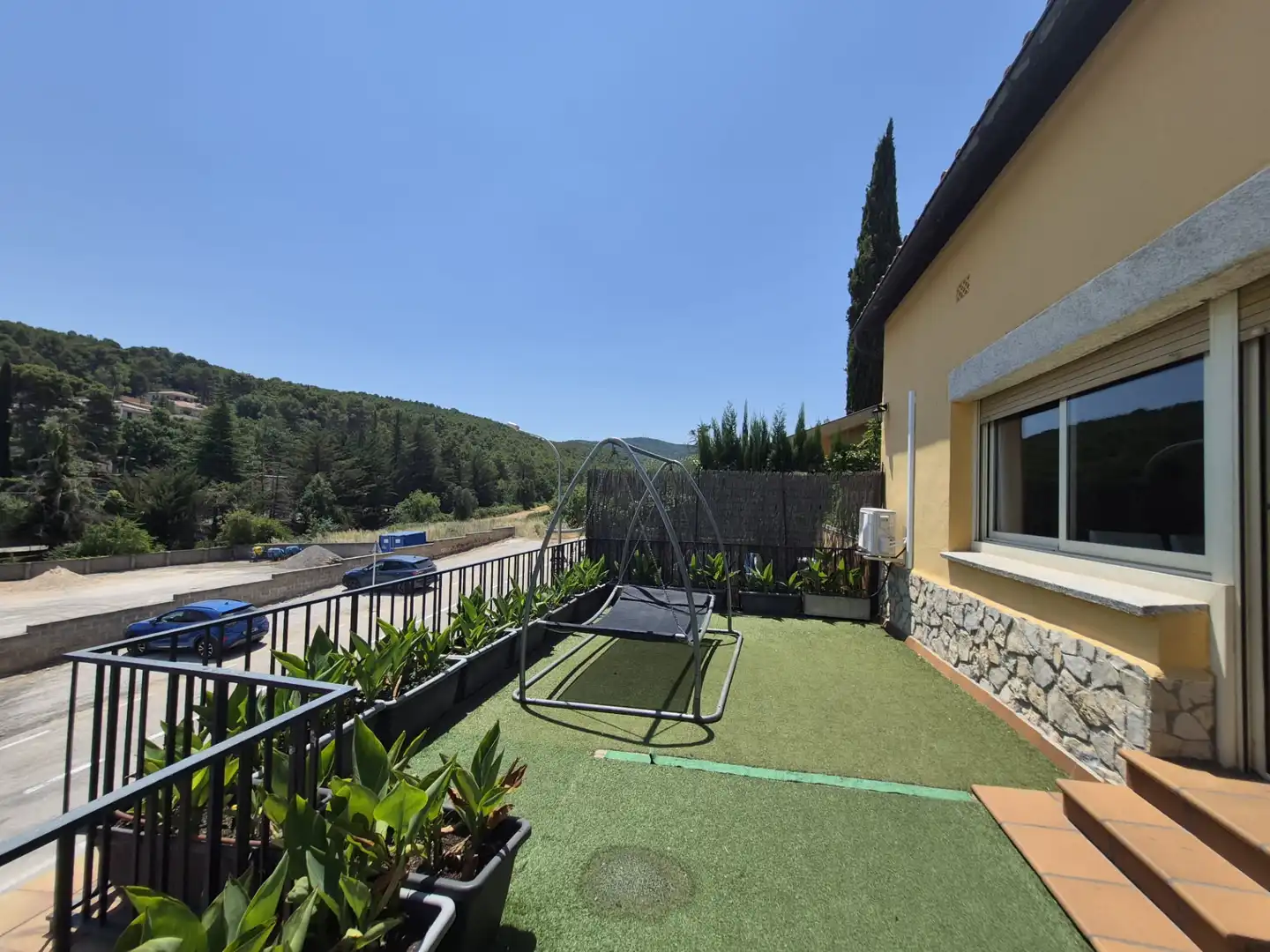 Terraza de Casa o chalet de alquiler en La Llacuna con Aire acondicionado, Calefacción y Jardín privado