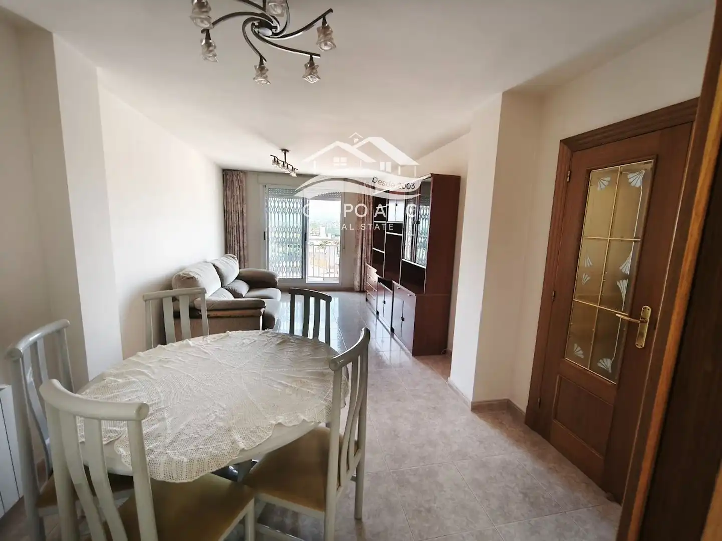 Sala de estar de Apartamento en venta en Burriana / Borriana con Calefacción, Terraza y Amueblado