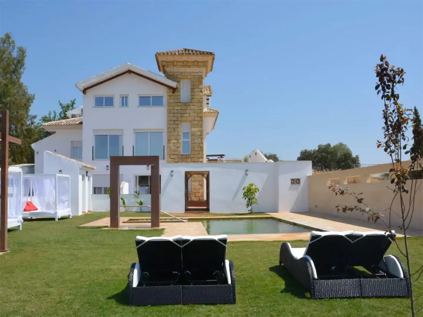 Garten von Wohnung zur Miete in Norte-Sierra