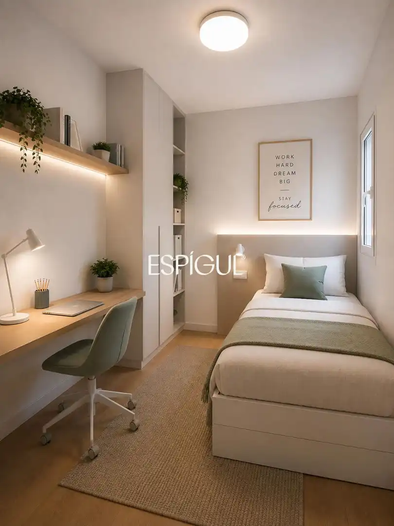 Schlafzimmer von Wohnung zum Verkauf in Barcelona mit Heizung, Parkett und Terrasse