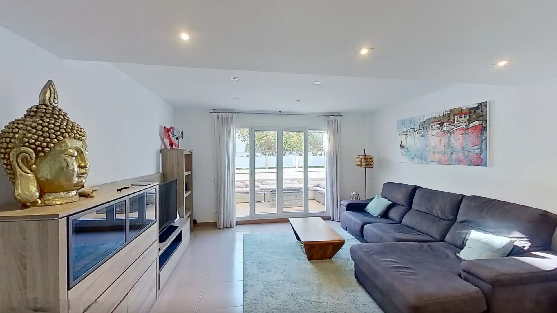 Sala d'estar de Casa adosada en venda en Palafrugell amb Aire condicionat, Calefacció i Terrassa