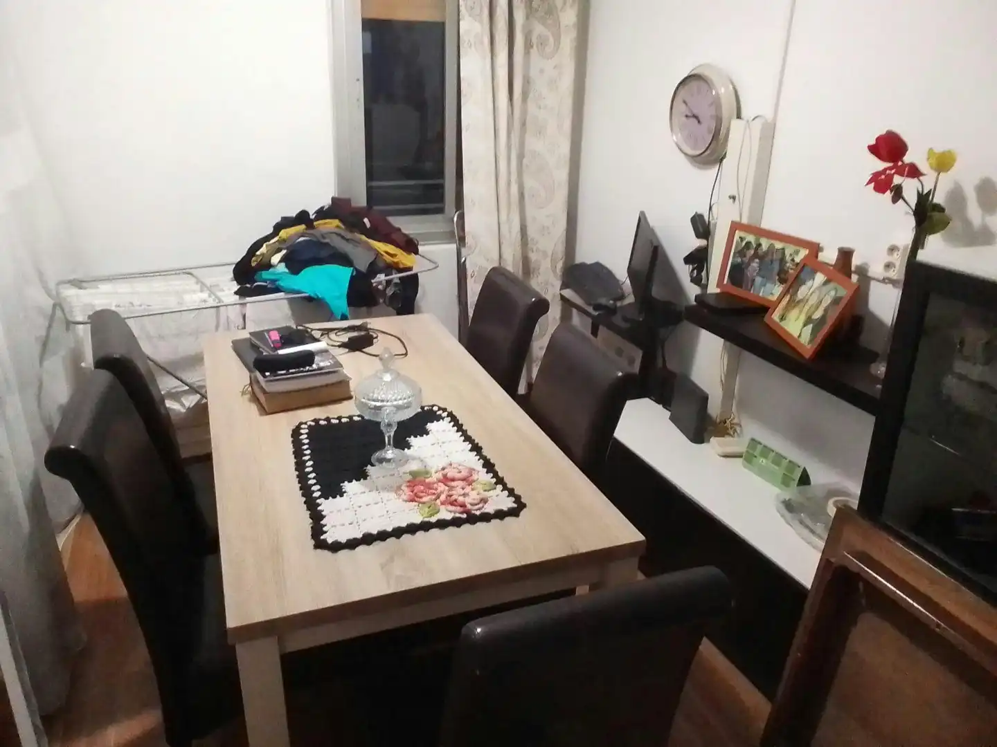 Dining room of Flat for share in Barcelona  with Heating, Furnished and Washing machine