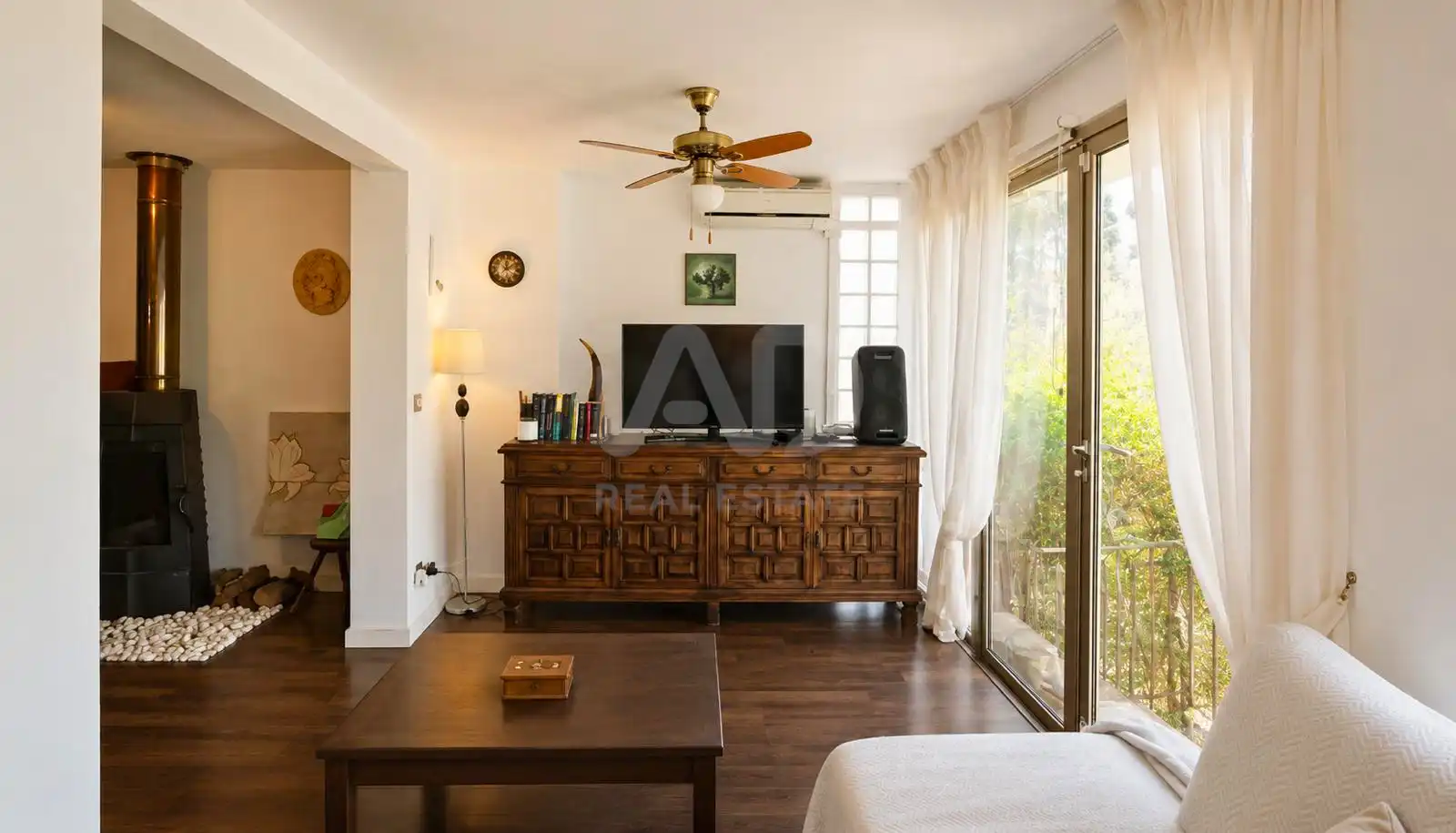 Sala de estar de Casa adosada en venta en Alicante / Alacant con Terraza