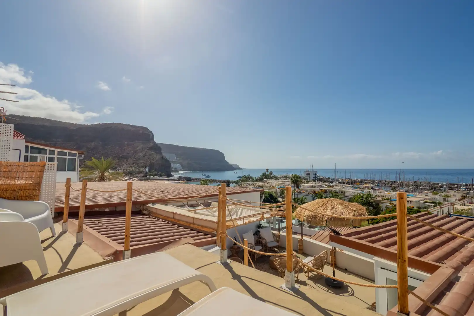 Terraza de Dúplex de alquiler en Mogán con Aire acondicionado, Terraza y Amueblado