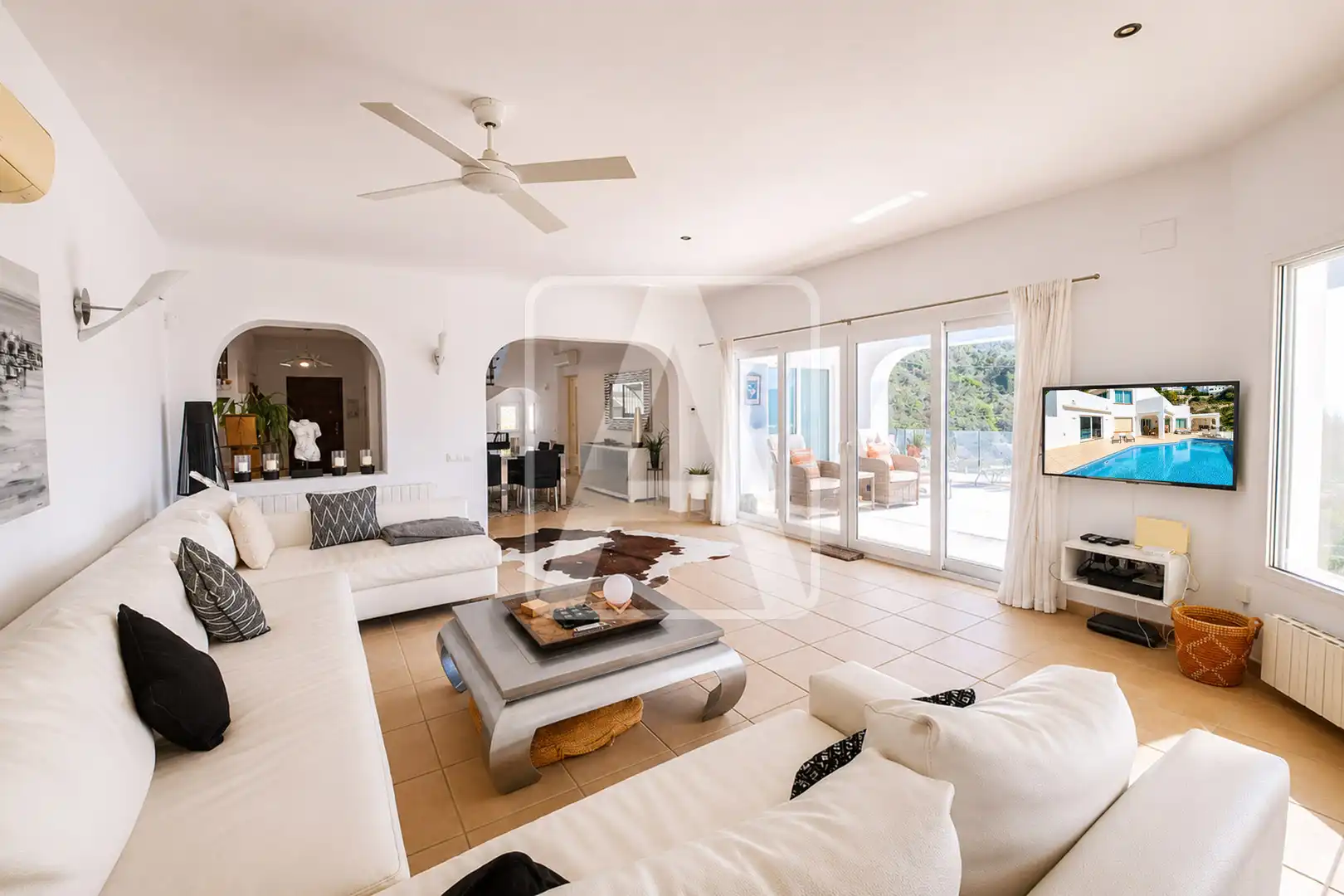 Living room of Houses for sale in Moraira  with Air Conditioner, Heating and Private garden