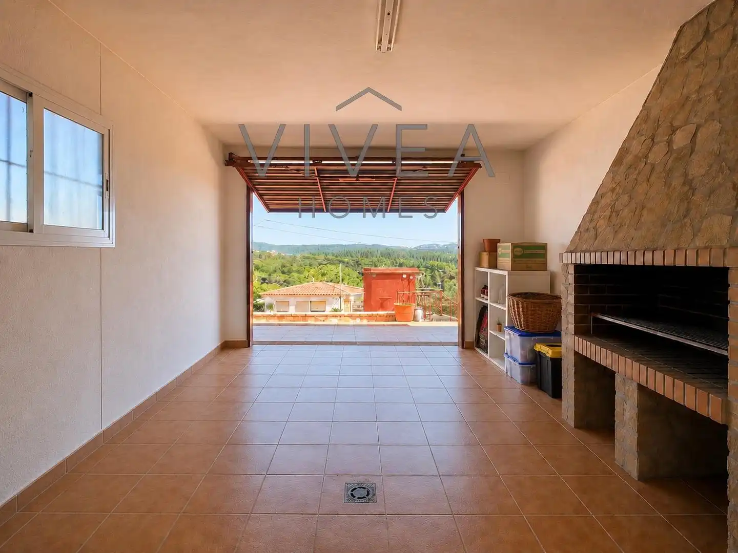 Sala d'estar de Casa o xalet en venda en Vidreres amb Aire condicionat, Calefacció i Jardí privat