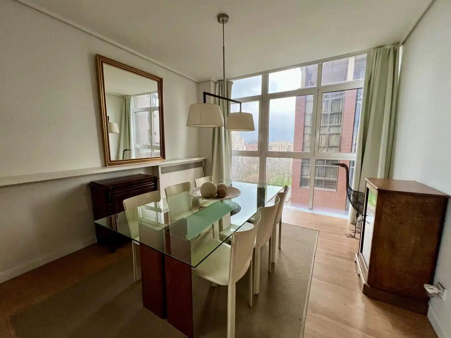Dining room of Flat for sale in  Pamplona / Iruña  with Heating, Furnished and Balcony