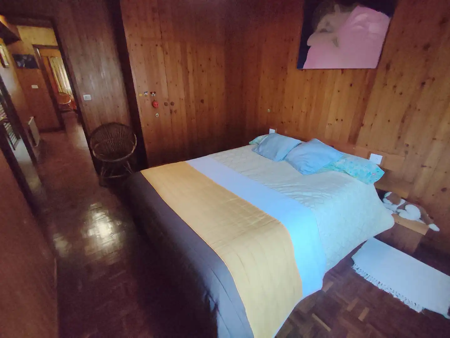 Bedroom of Detached homes for rent in Oleiros  with Parquet flooring, Terrace and Furnished