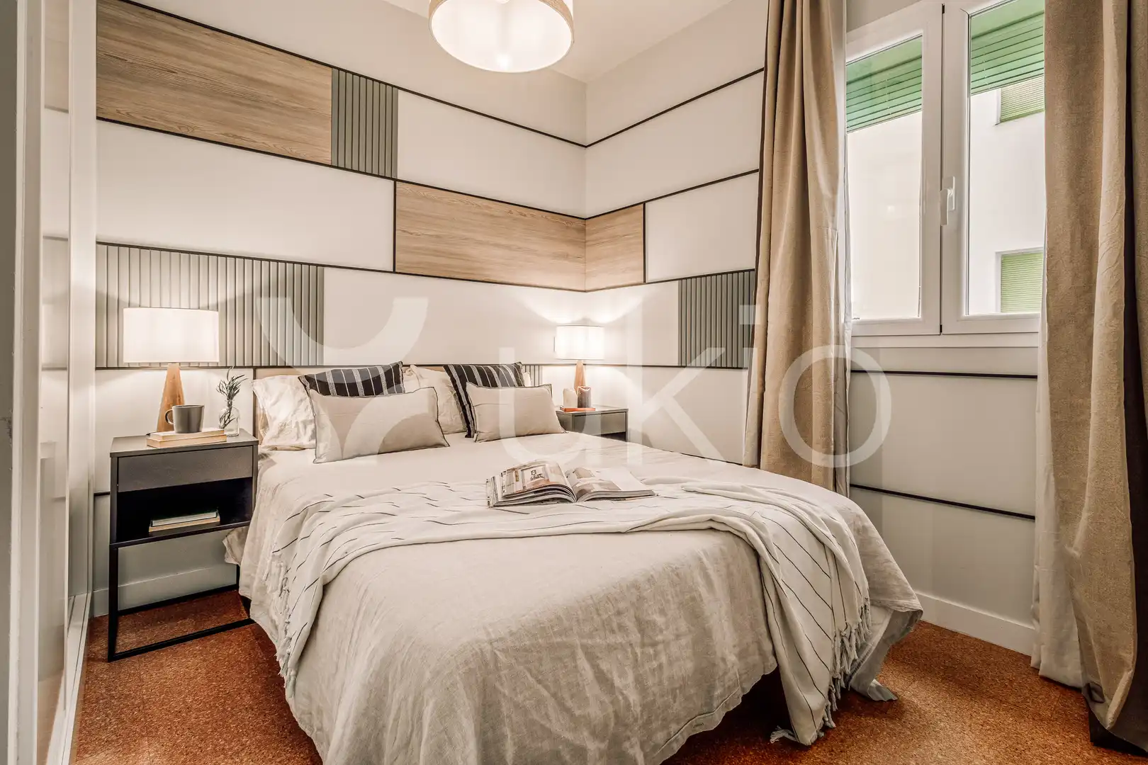 Schlafzimmer von Wohnungen zur Miete in Madrid mit Klimaanlage, Heizung und Möbliert