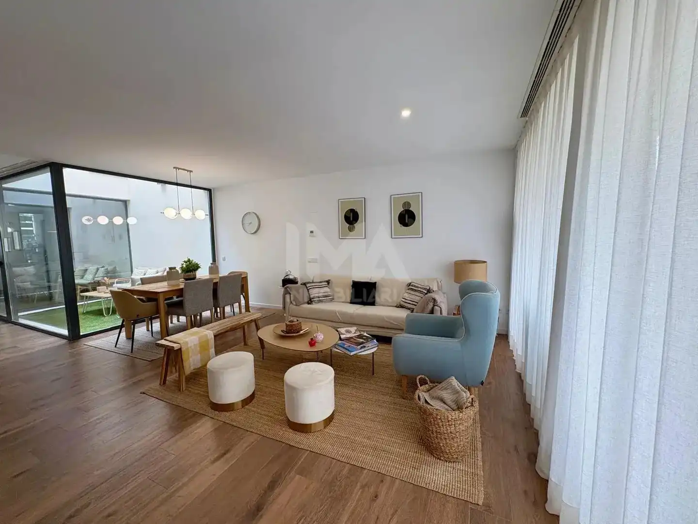 Living room of Detached homes for rent in L'Eliana  with Air Conditioner, Heating and Private garden