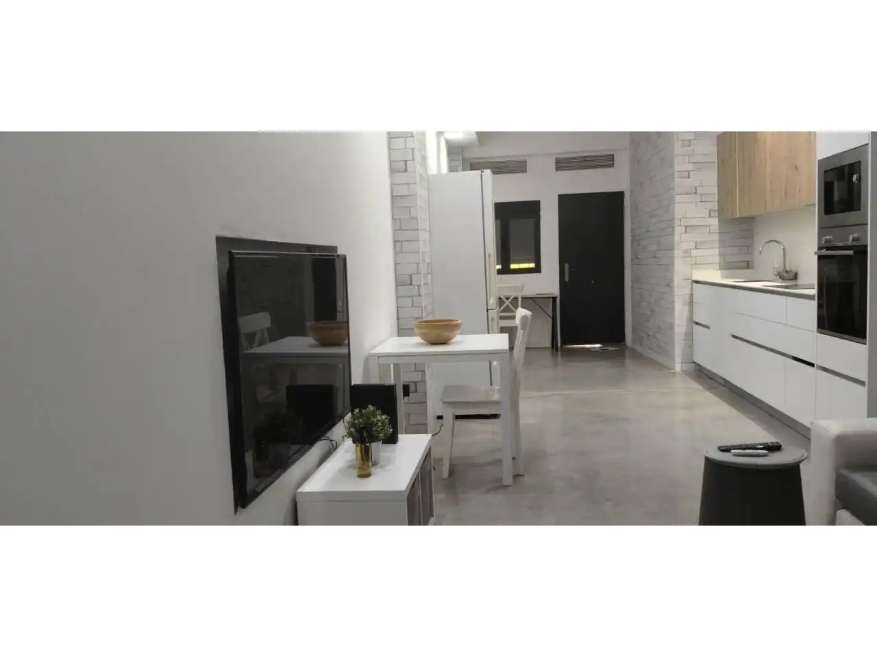 Küche von Loft zur Miete in Valencia mit Klimaanlage und Möbliert
