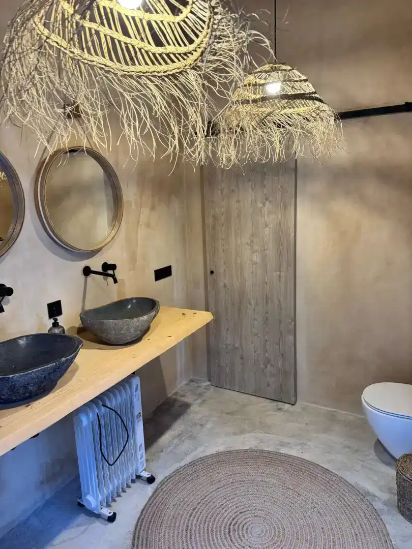 Bany de Finca rústica de lloguer en Algaida amb Jardí privat, Piscina i Moblat