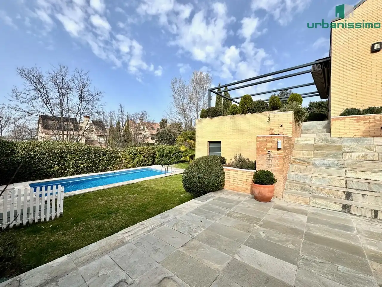 Garden of Detached homes for sale in Madrid  with Air Conditioner, Heating and Private garden