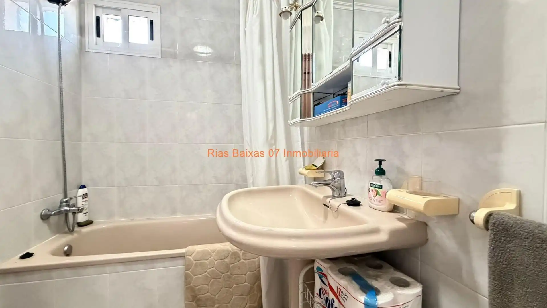 Bathroom of Flat for sale in Cortegada  with Heating, Terrace and Furnished