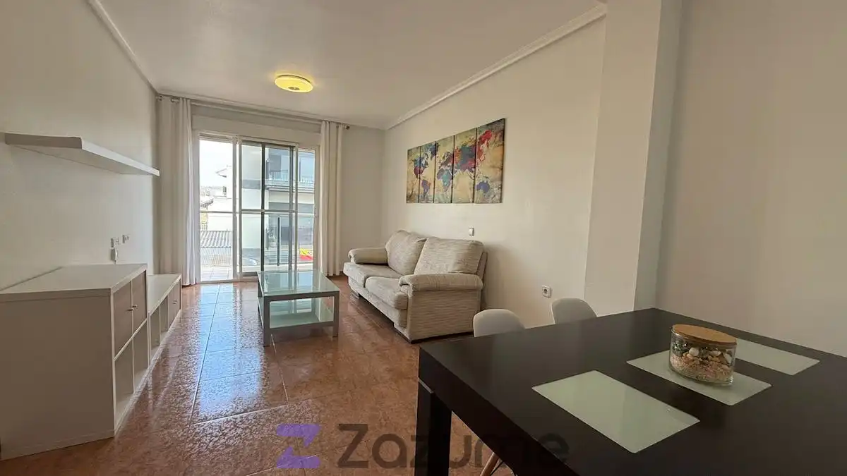 Sala de estar de Piso de alquiler en Murcia con Aire acondicionado, Calefacción y Amueblado