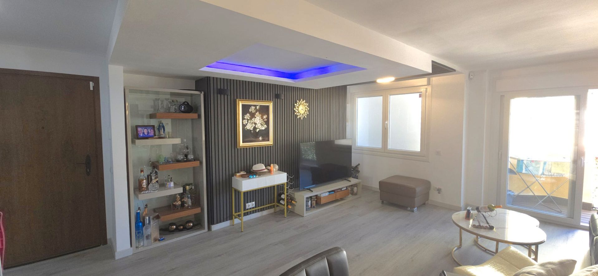 Sala de estar de Piso en venta en Marbella con Aire acondicionado, Parquet y Terraza