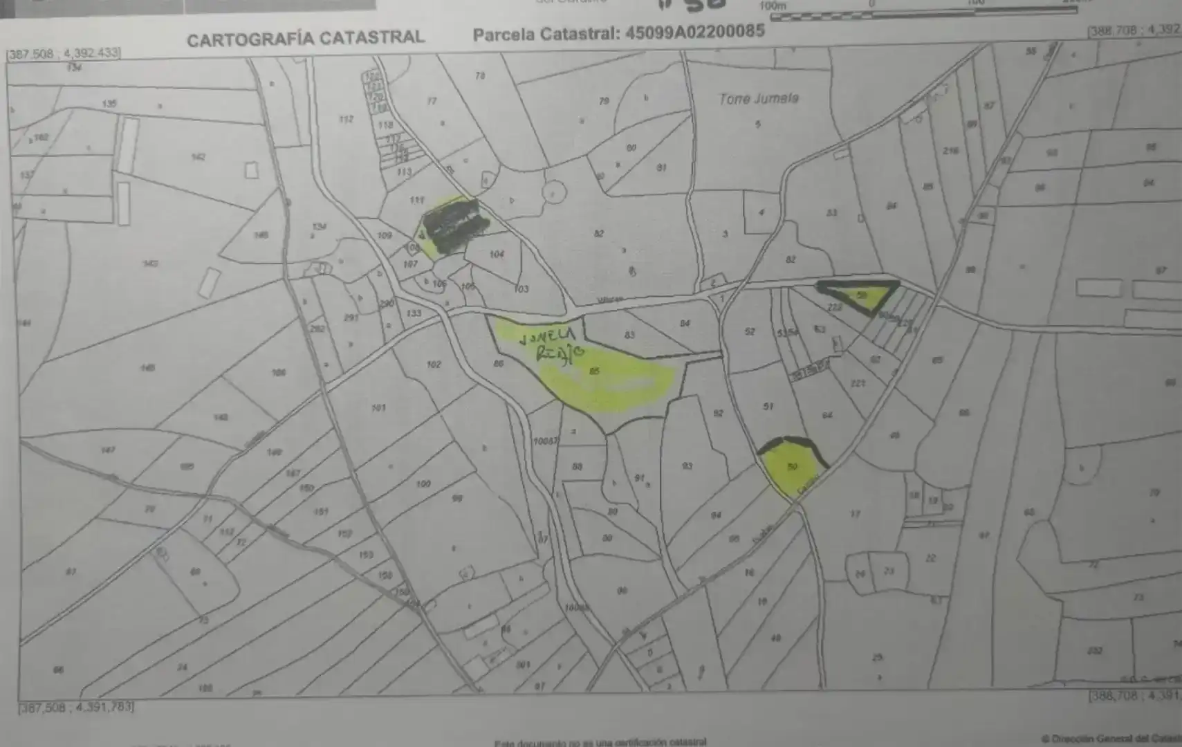 Finca rústica en venta en Menasalbas