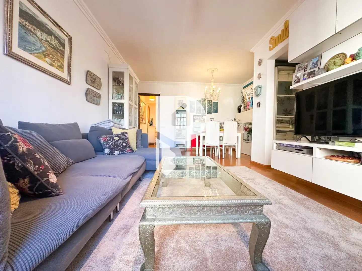 Living room of Flat for sale in Cornellà de Llobregat  with Air Conditioner, Heating and Parquet flooring