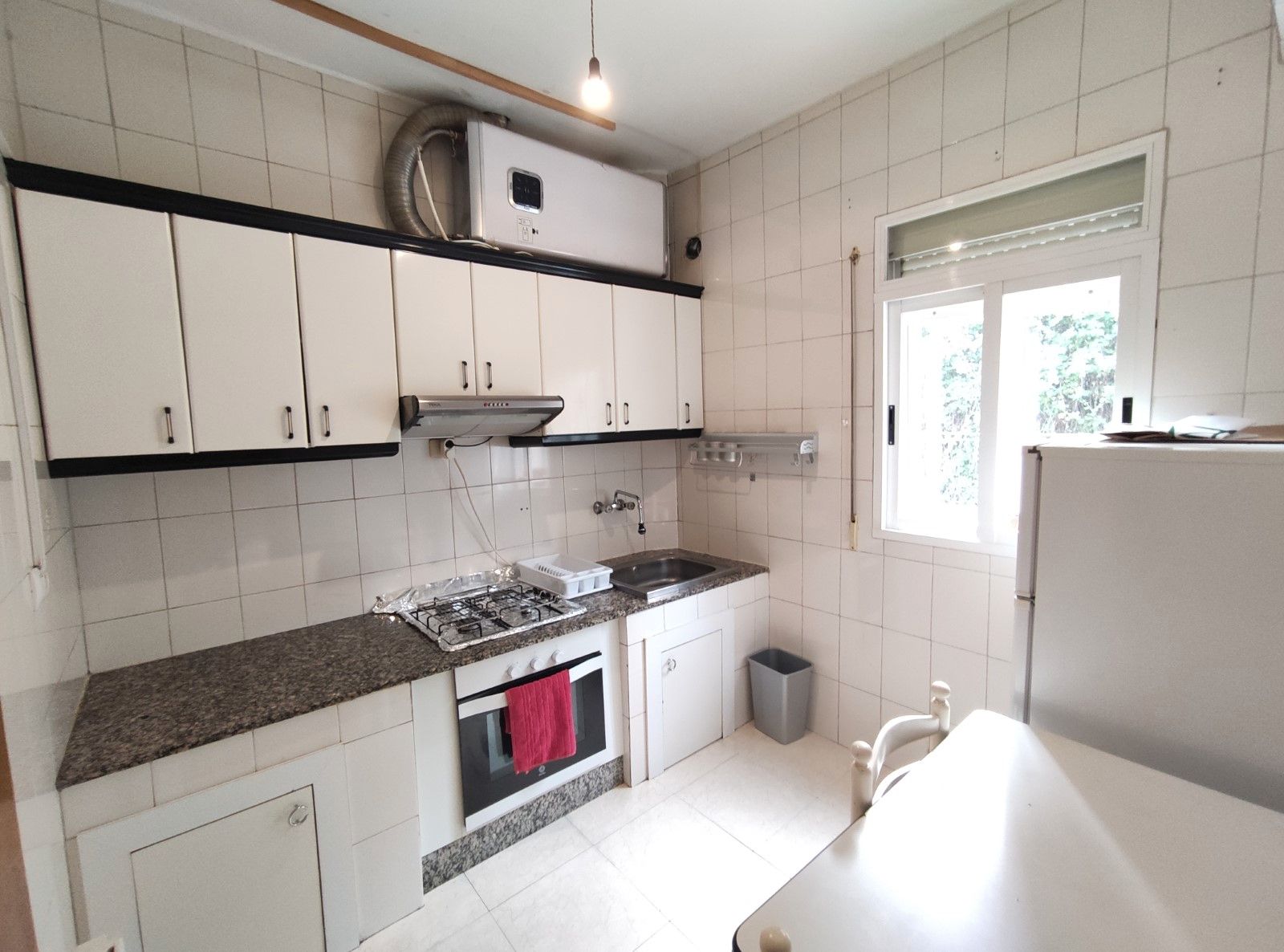 Kitchen of Flat to rent in Ourense Capital   with Furnished and Balcony