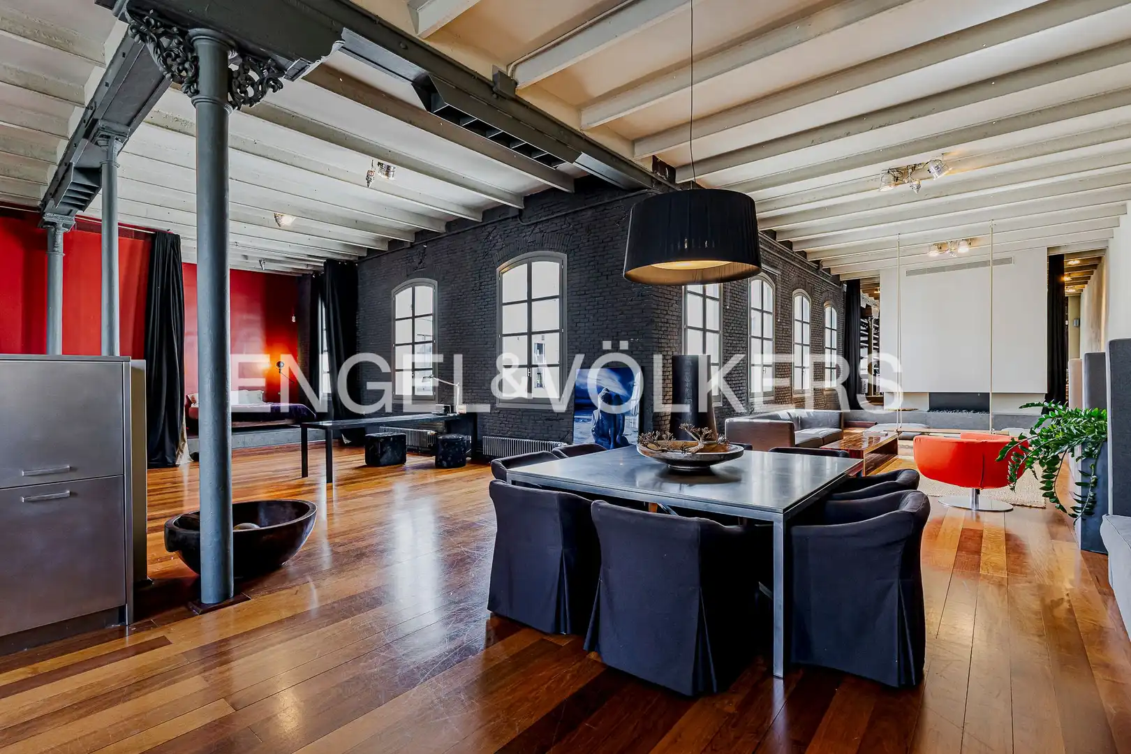 Comedor de Loft de alquiler en Barcelona con Aire acondicionado, Calefacción y Parquet