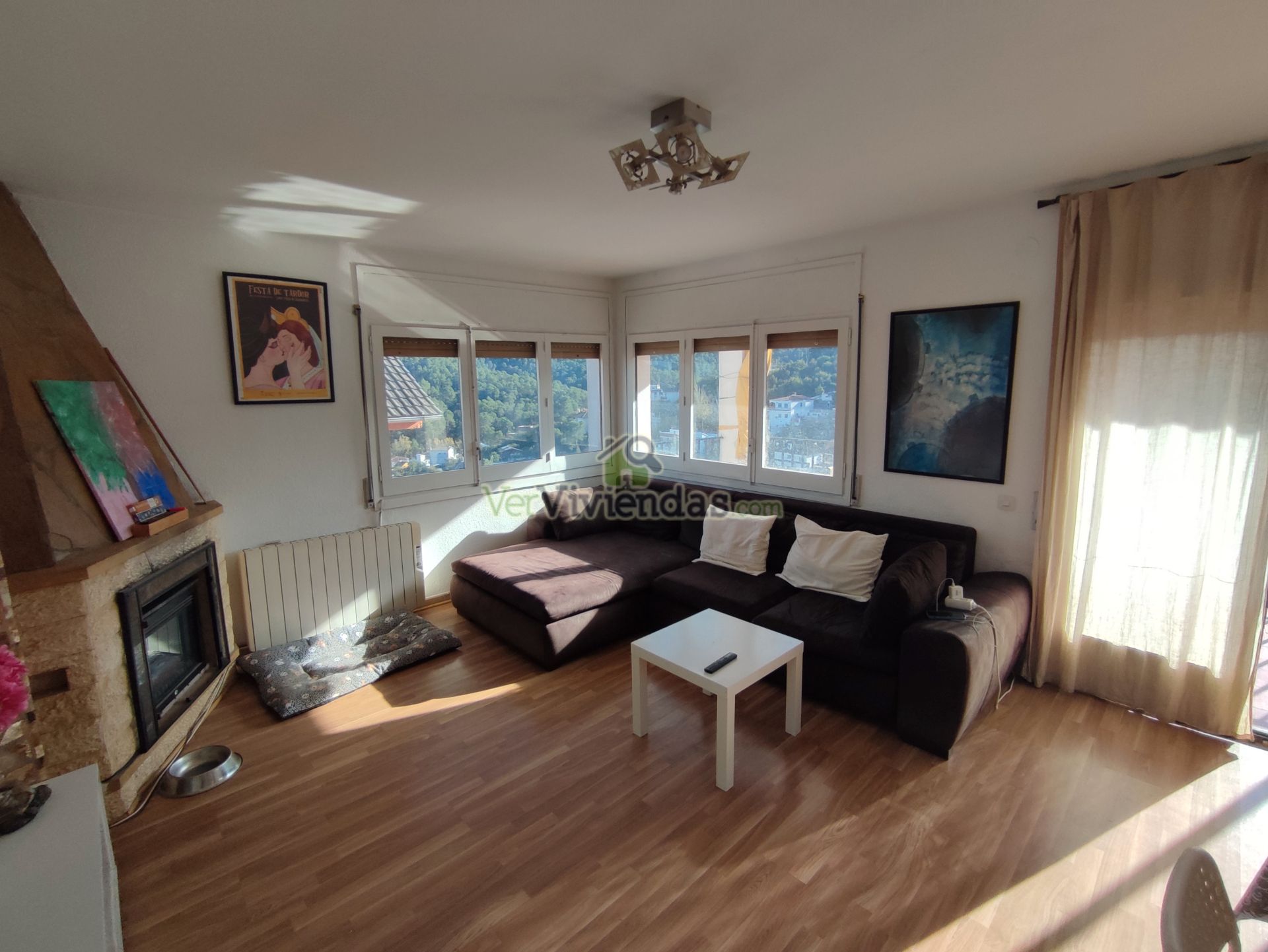 Sala de estar de Casa o chalet en venta en Cervelló con Calefacción, Jardín privado y Parquet