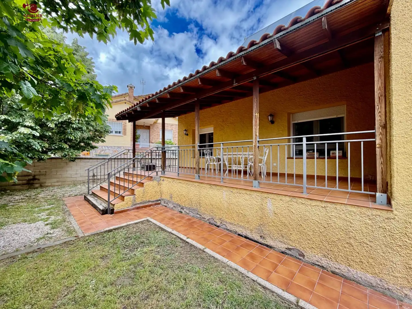 Terraza de Casa o chalet en venta en Guadarrama con Calefacción, Jardín privado y Terraza