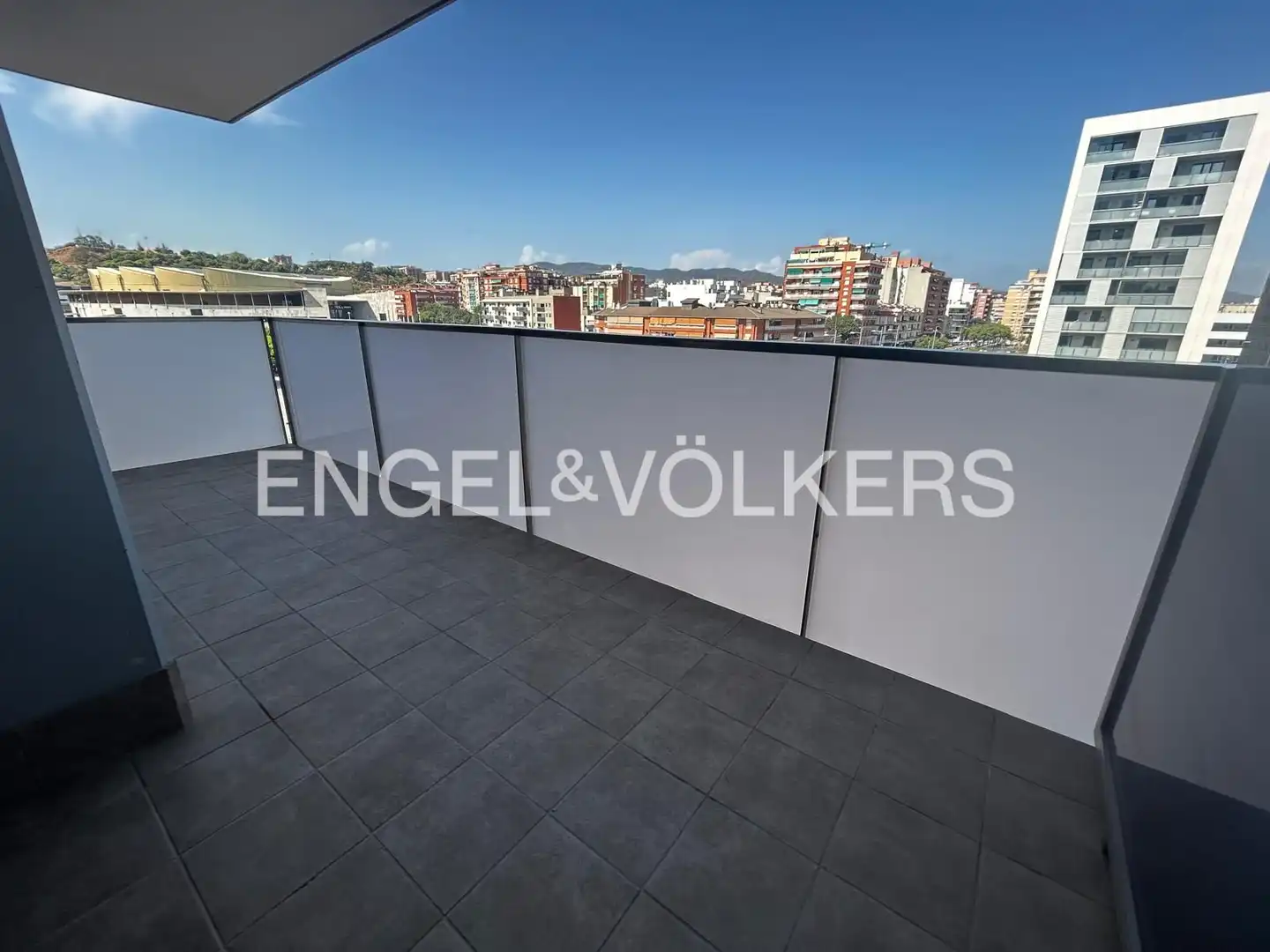 Terrasse von Wohnung zur Miete in Badalona mit Klimaanlage, Heizung und Parkett