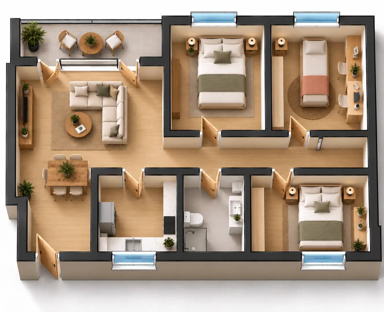 Piso en venta en Badalona con Aire acondicionado, Calefacción y Terraza